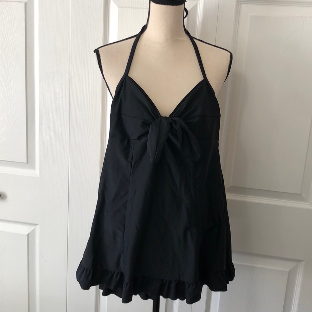 Niki Wior Women’s Swim Dress with Underwire, Black, Size 8